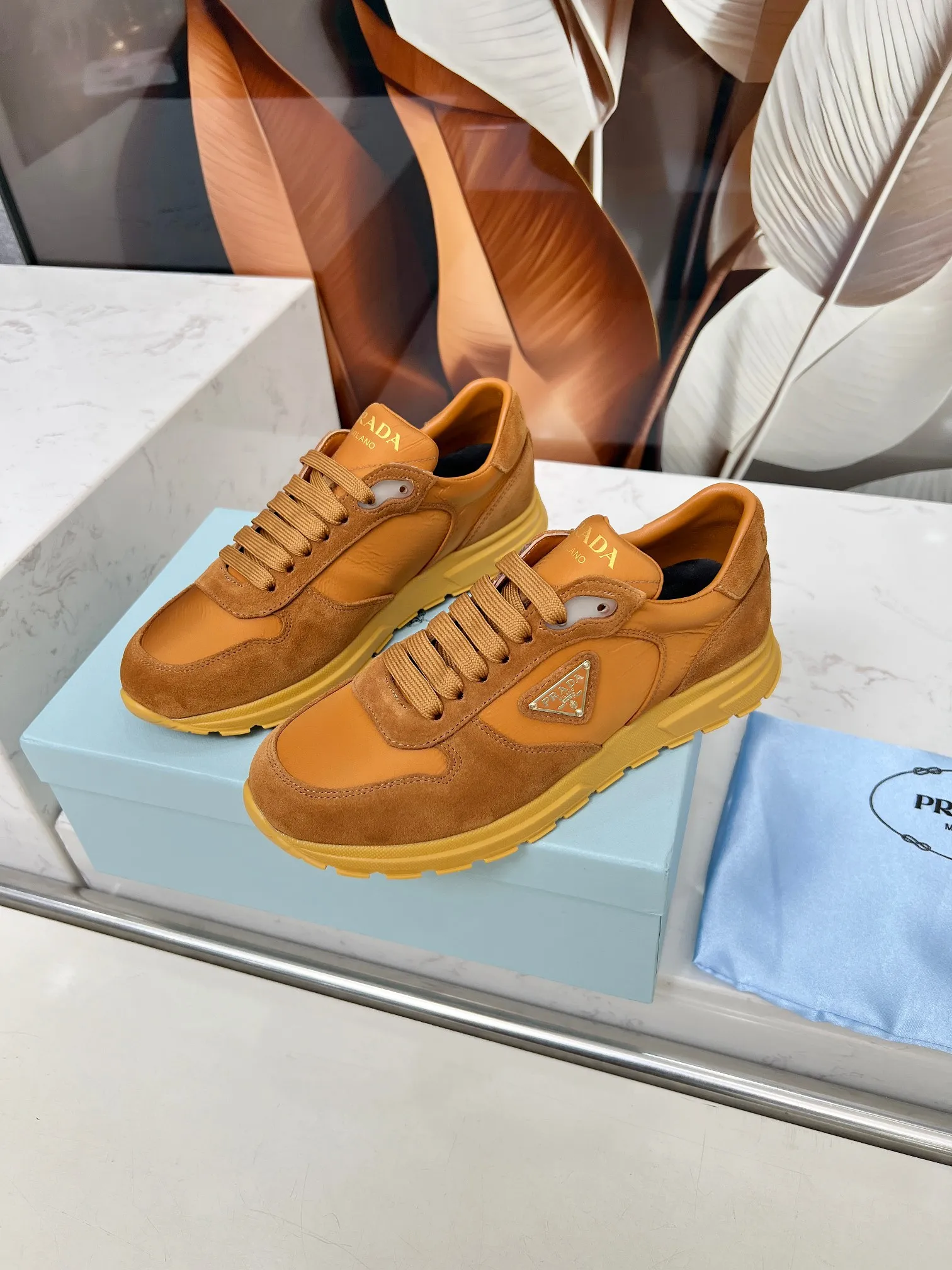 👟👟Ex-factory price 540👟👟 Prada "PRADA.." 2025 explosive model has been shipped. , original 1:1 development, four colors available 35--41 "Code 34 and 41 can be customized and cannot be returned or exchanged"